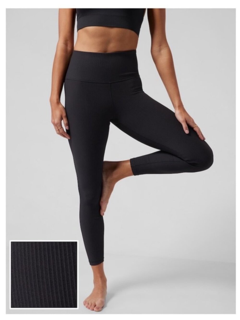 Athleta Elation Rib Tight Ribbed Leggings NWT Size S